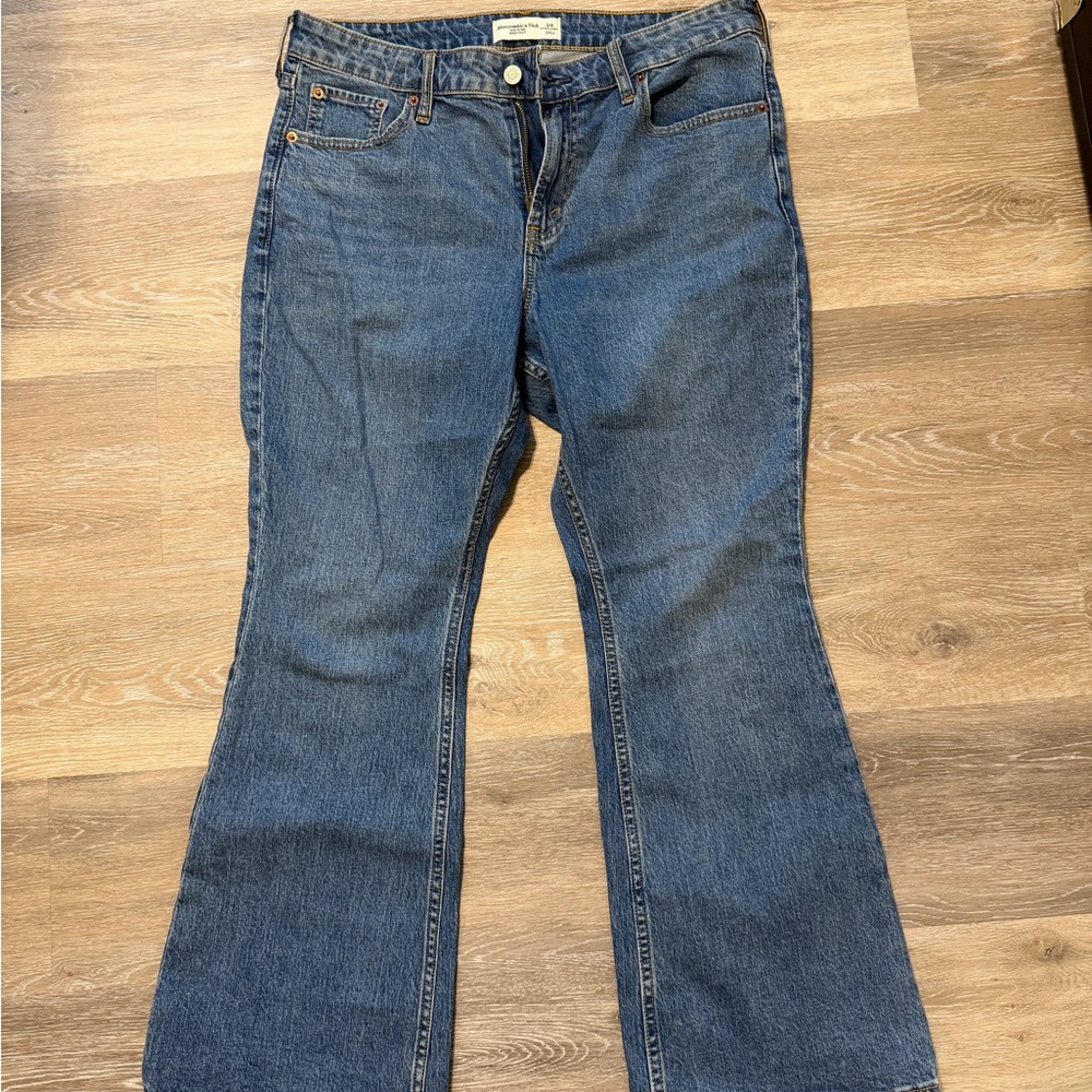Abercrombie & Fitch Medium Wash Flare Jeans